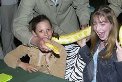 Mackenzie at the 2nd Annual Wild Kingdom Kids Summit 2003 with Lisa Foiles, Peter Gros and Jim Fowler holding a large python