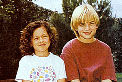 Mackenzie and David on the backyard set of 7th Heaven